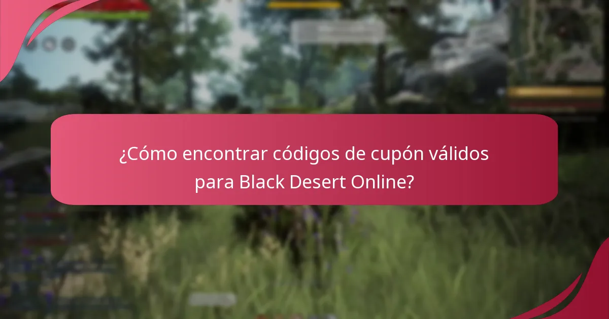¿Cómo canjear códigos de cupón de Black Desert Online?