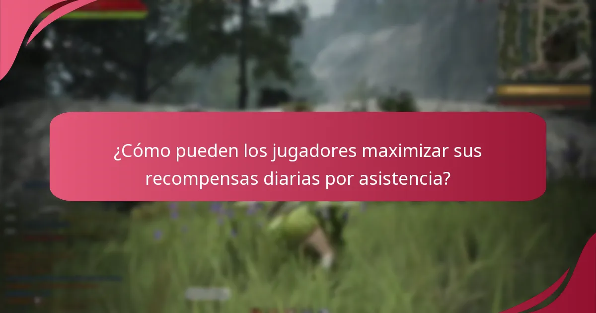¿Qué categorías de artículos se incluyen en las recompensas diarias por asistencia?