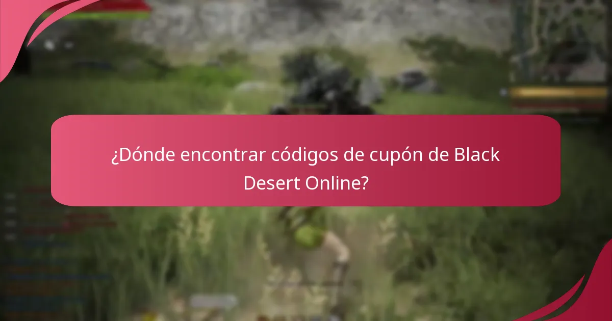 ¿A qué artículos se pueden aplicar los códigos de cupón de Black Desert Online?