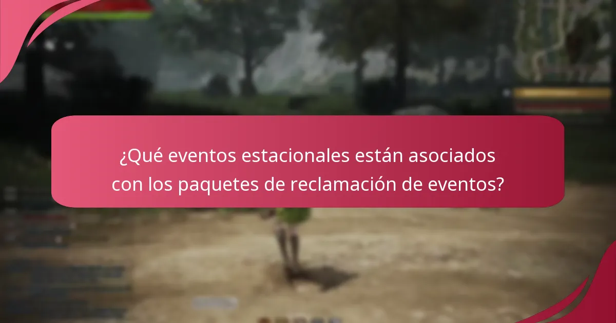 ¿Cuáles son las ofertas por tiempo limitado para los paquetes de reclamación de eventos?